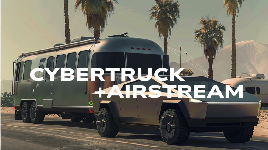 Towing an Airstream with a Tesla Cybertruck