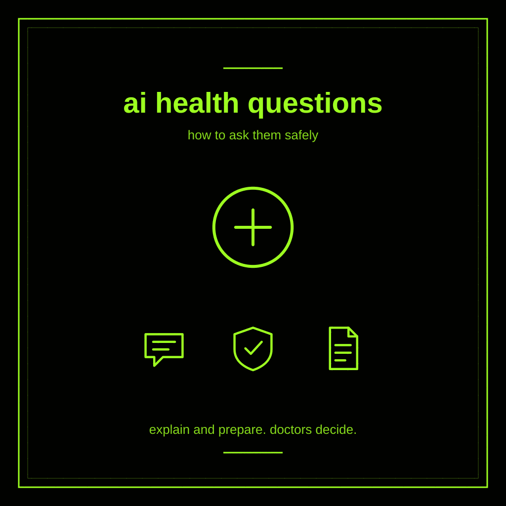 How to Ask AI Health Questions Safely