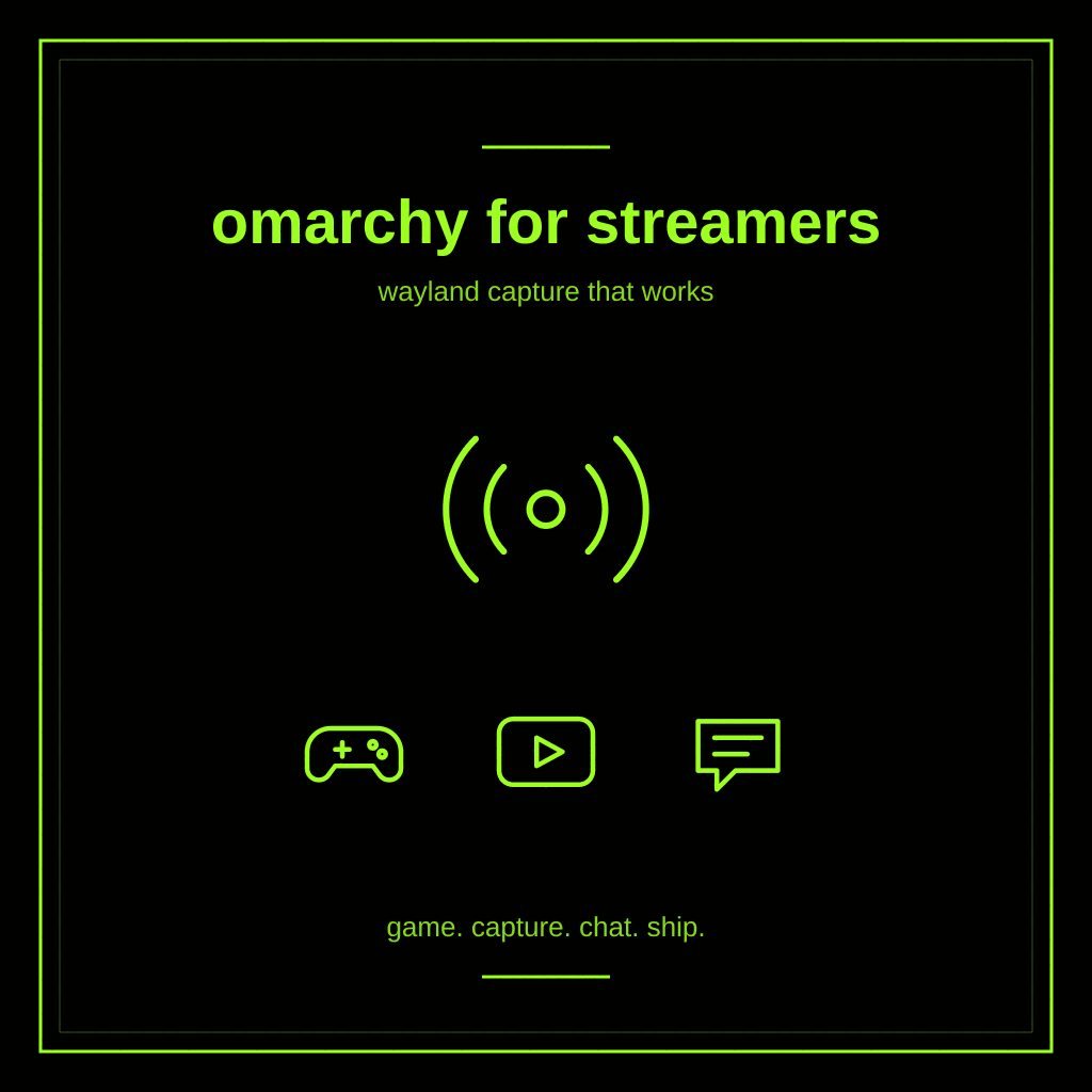 Omarchy for Streamers: Yes, OBS Screen Capture Works on Wayland