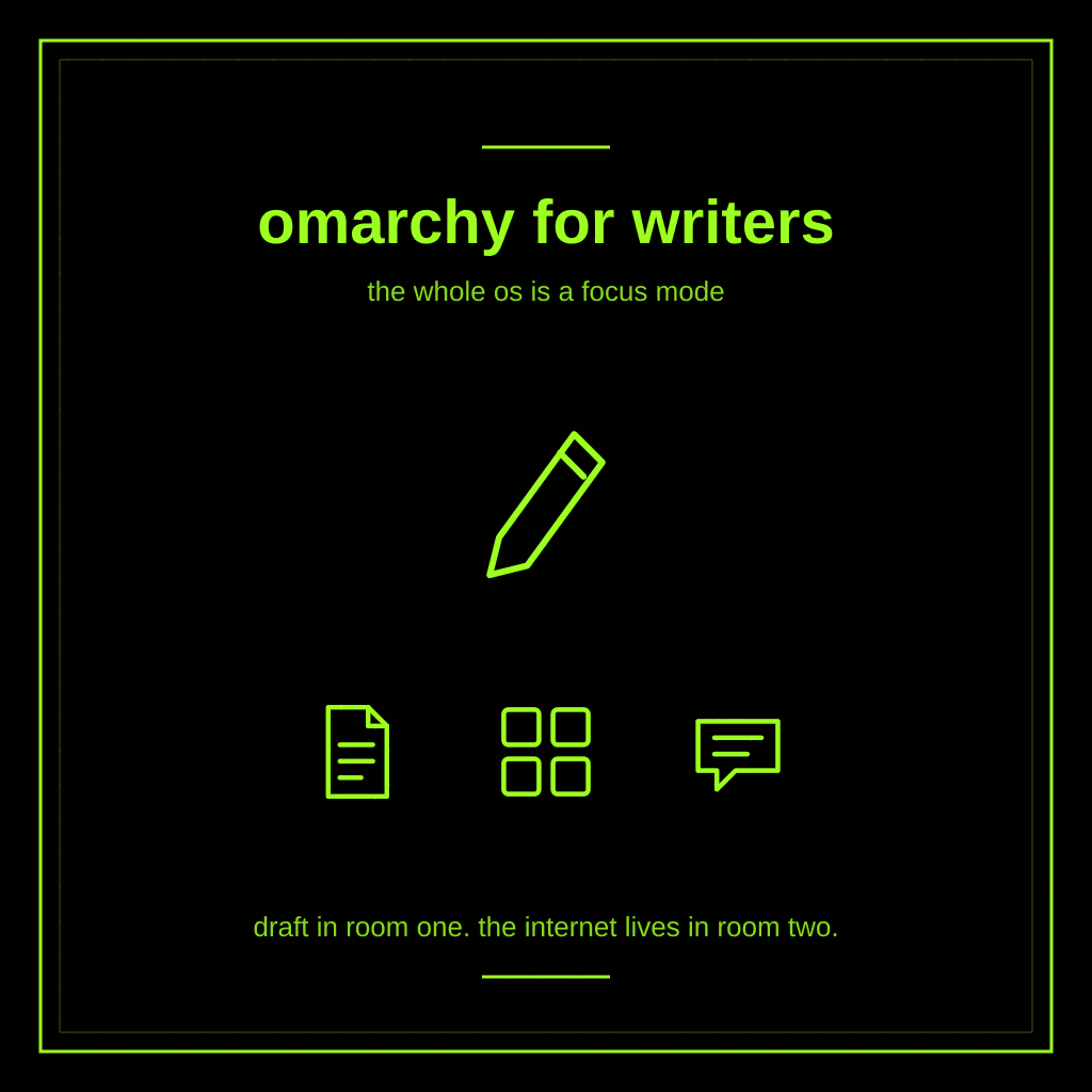 Omarchy for Writers and Bloggers: The Whole OS Is a Focus Mode
