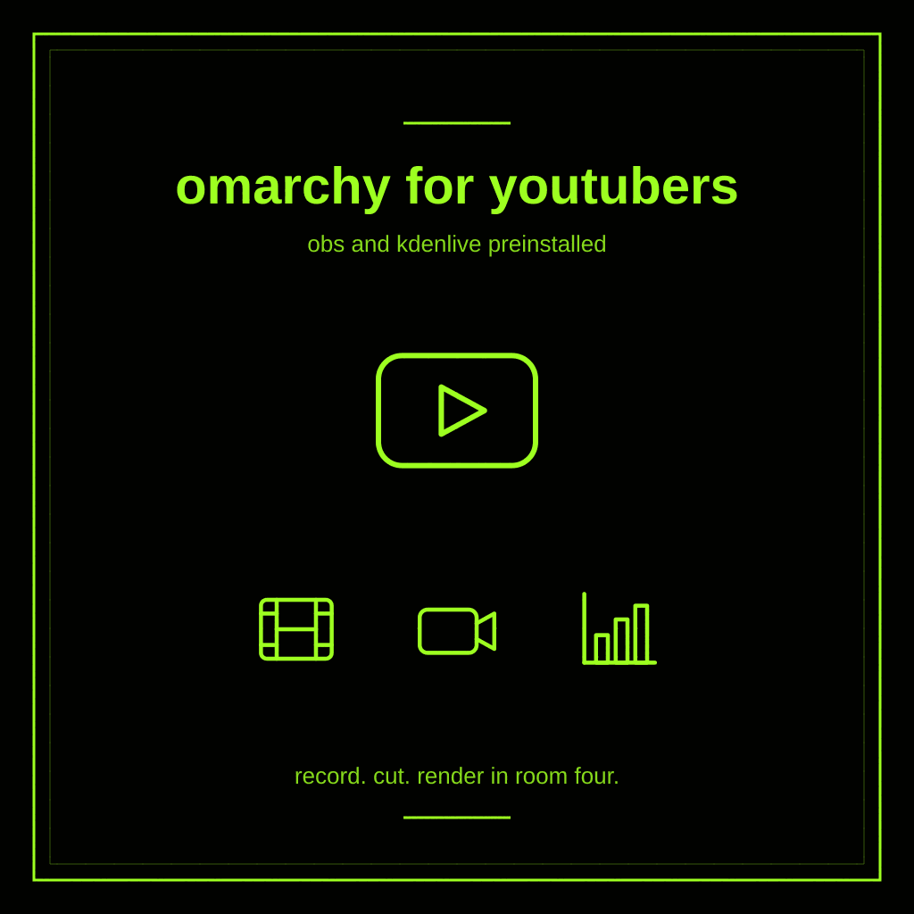 Omarchy for YouTubers: OBS and Kdenlive Are Already Installed