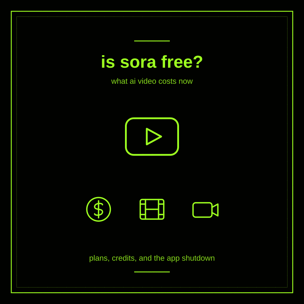 Is Sora Free? What AI Video Actually Costs in 2026