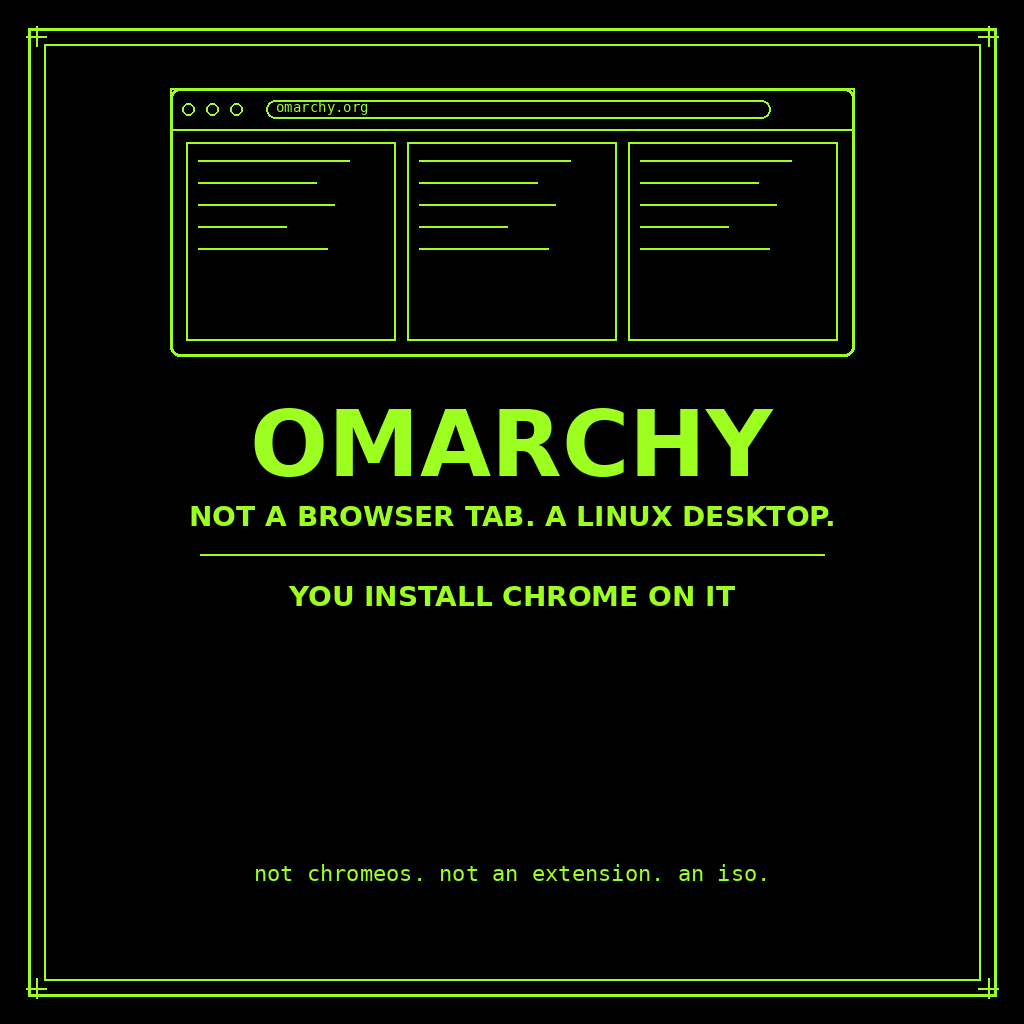 You Can’t Install Omarchy on Chrome. You Install Chrome on Omarchy.