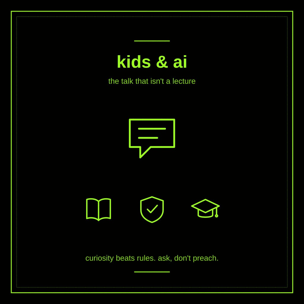 How to Talk to Your Kid About AI Without Turning It Into a Lecture