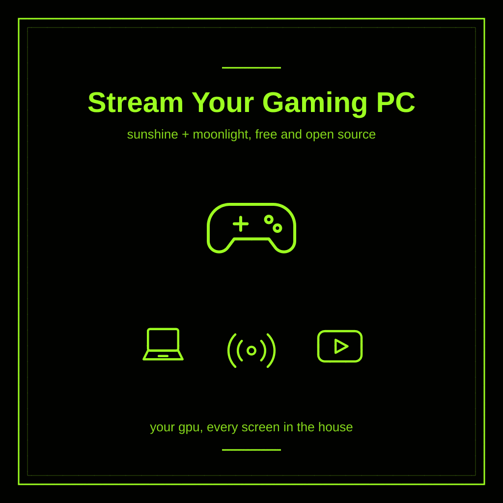 How to Stream Your Gaming PC to Any Laptop With Sunshine and Moonlight