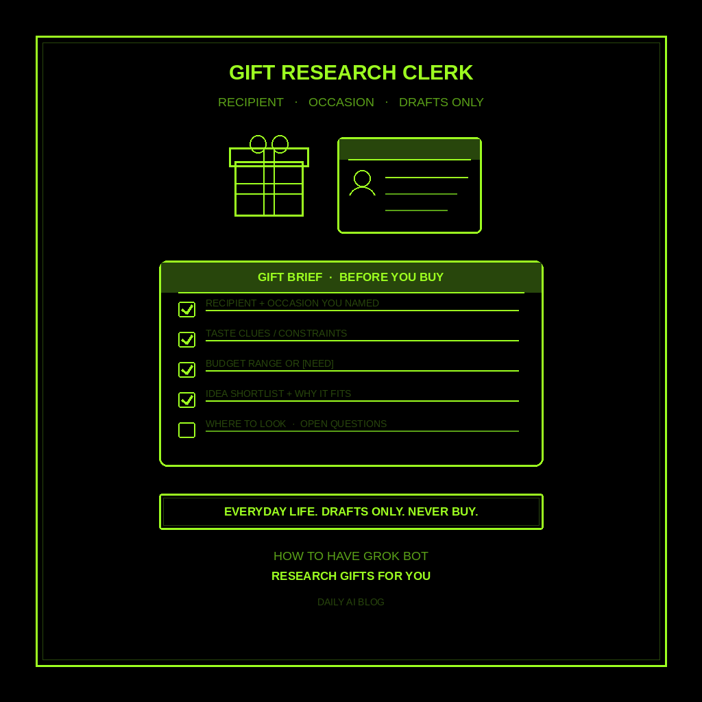 How to Have Grok Bot Research Gifts for You (Step-by-Step)