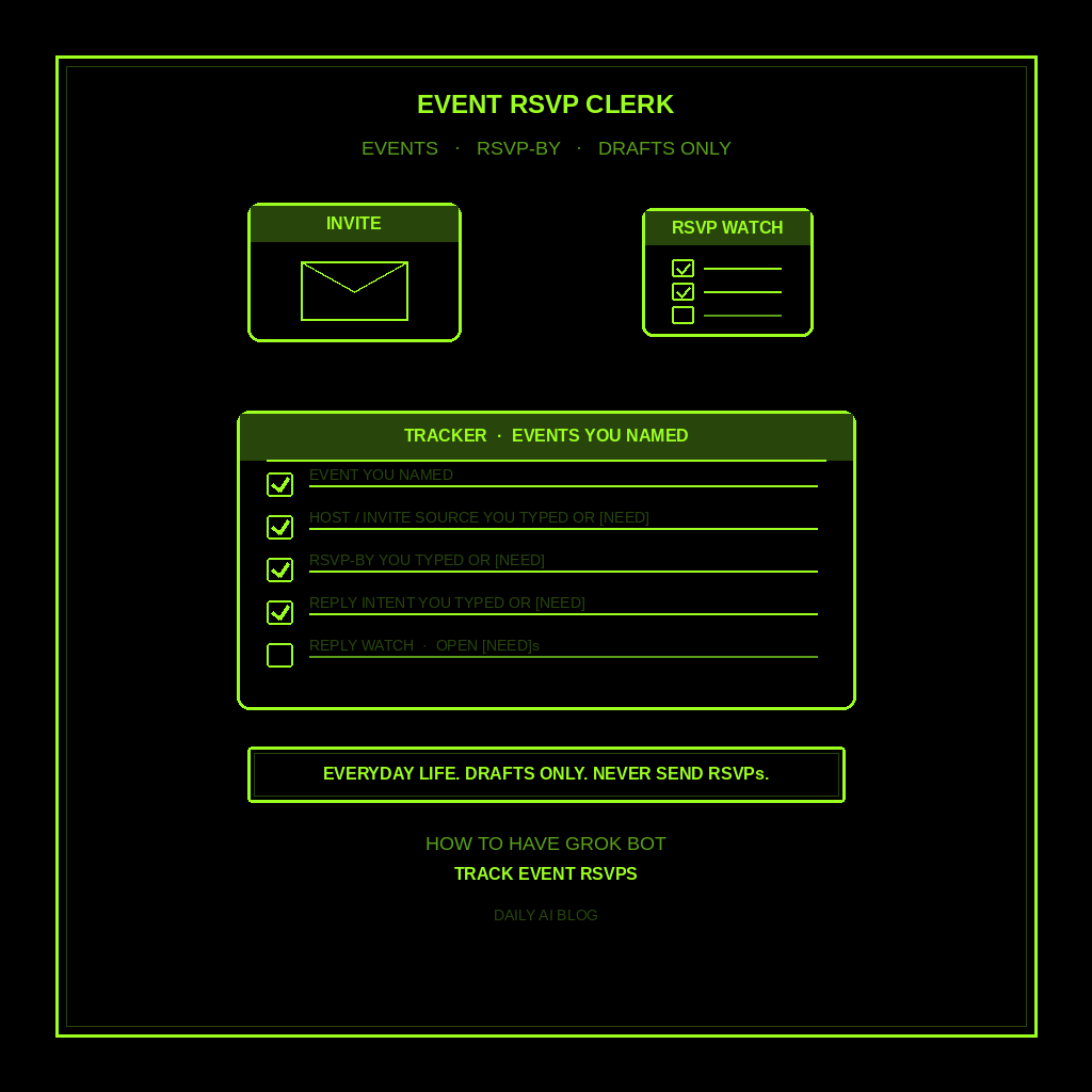 How to Have Grok Bot Track Event RSVPs for You (Step-by-Step)